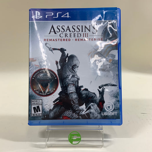 Assassin's Creed III Remastered (Sony PlayStation 4 PS4, 2019)