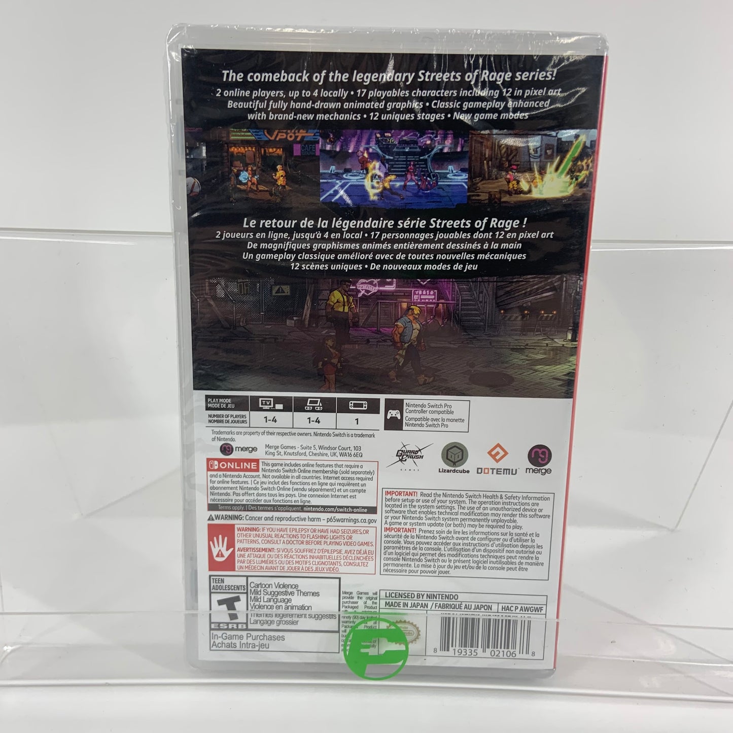 New Streets of Rage 4 [Anniversary Edition] (Nintendo Switch, 2021)