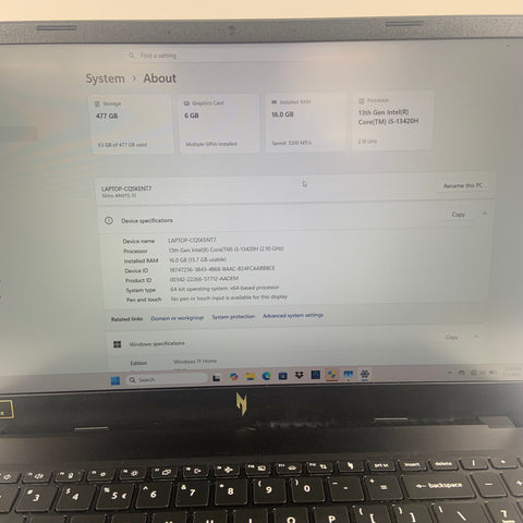 Acer Nitro V 15 ANV15-51 15.6" 