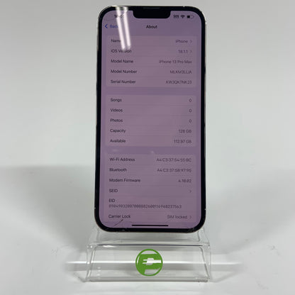 T-Mobile Apple iPhone 13 Pro Max 128GB MLKM3LL/A - CRACKED/BAD CAM