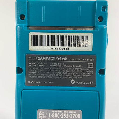 Nintendo Game Boy Color Handheld Game Console Only CGB-001 Teal