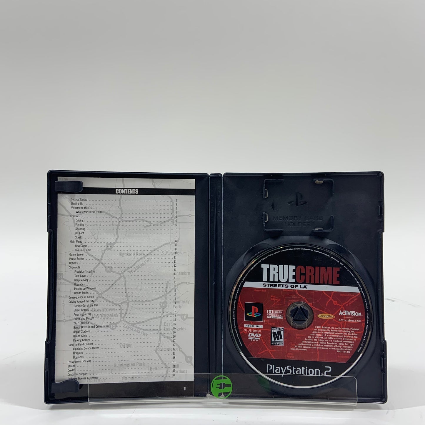 True Crime Streets of LA  (Sony PlayStation 2 PS2,  2003)