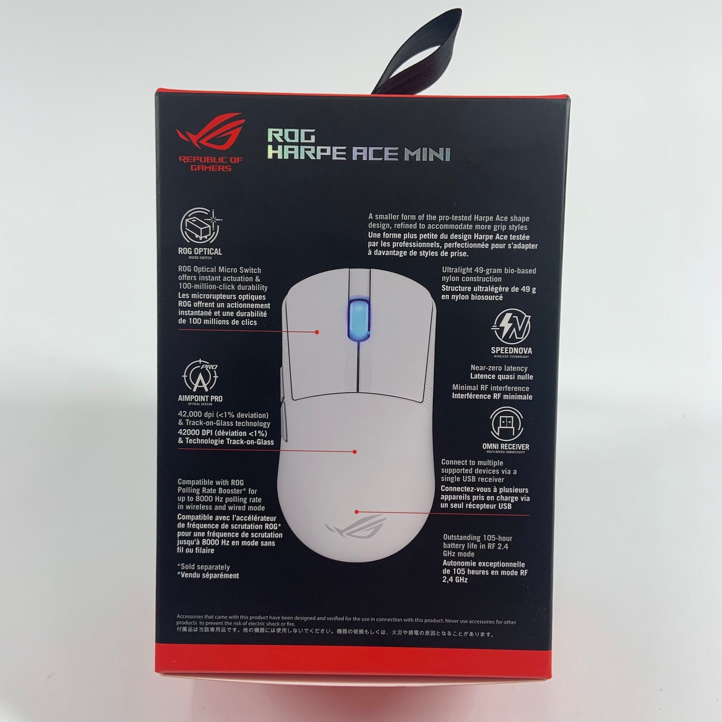 New Asus Harpe Ace Mini White Wireless Bluetooth Mouse P716