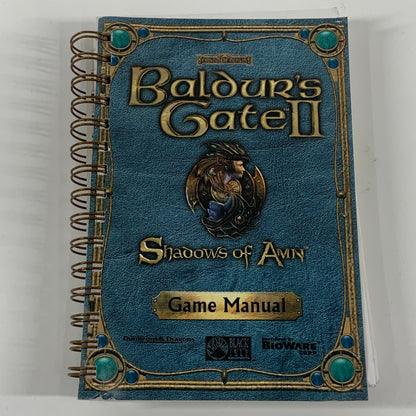 Baldur's Gate II: Shadows of Amn (PC, 2000) with Manual
