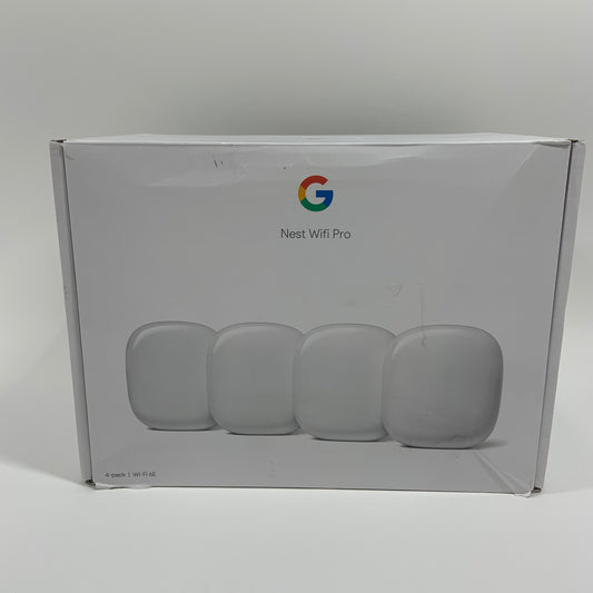 Google Nest WiFi Pro 4 Pack Wi-Fi Router  Wi-Fi 6E
