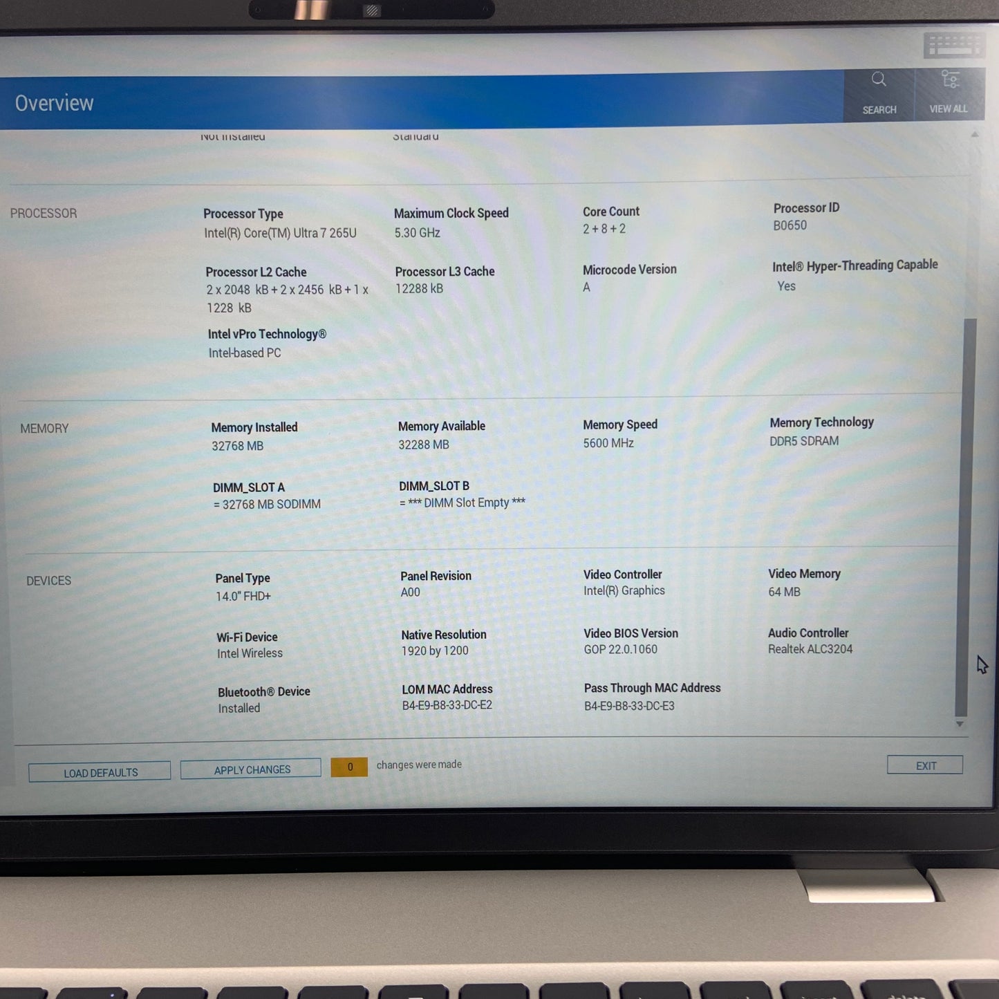 Dell Pro 14 PC14250 14" Core Ultra 7 265U 32GB RAM 512GB SSD WITH WARRANTY