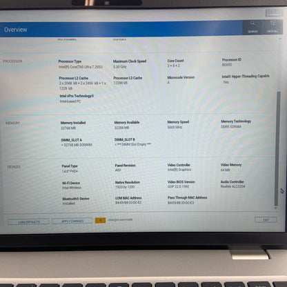 Dell Pro 14 PC14250 14" Core Ultra 7 265U 32GB RAM 512GB SSD WITH WARRANTY