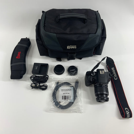 Canon EOS Rebel T3i 18.0MP Digital SLR DSLR Camera with Carry Case