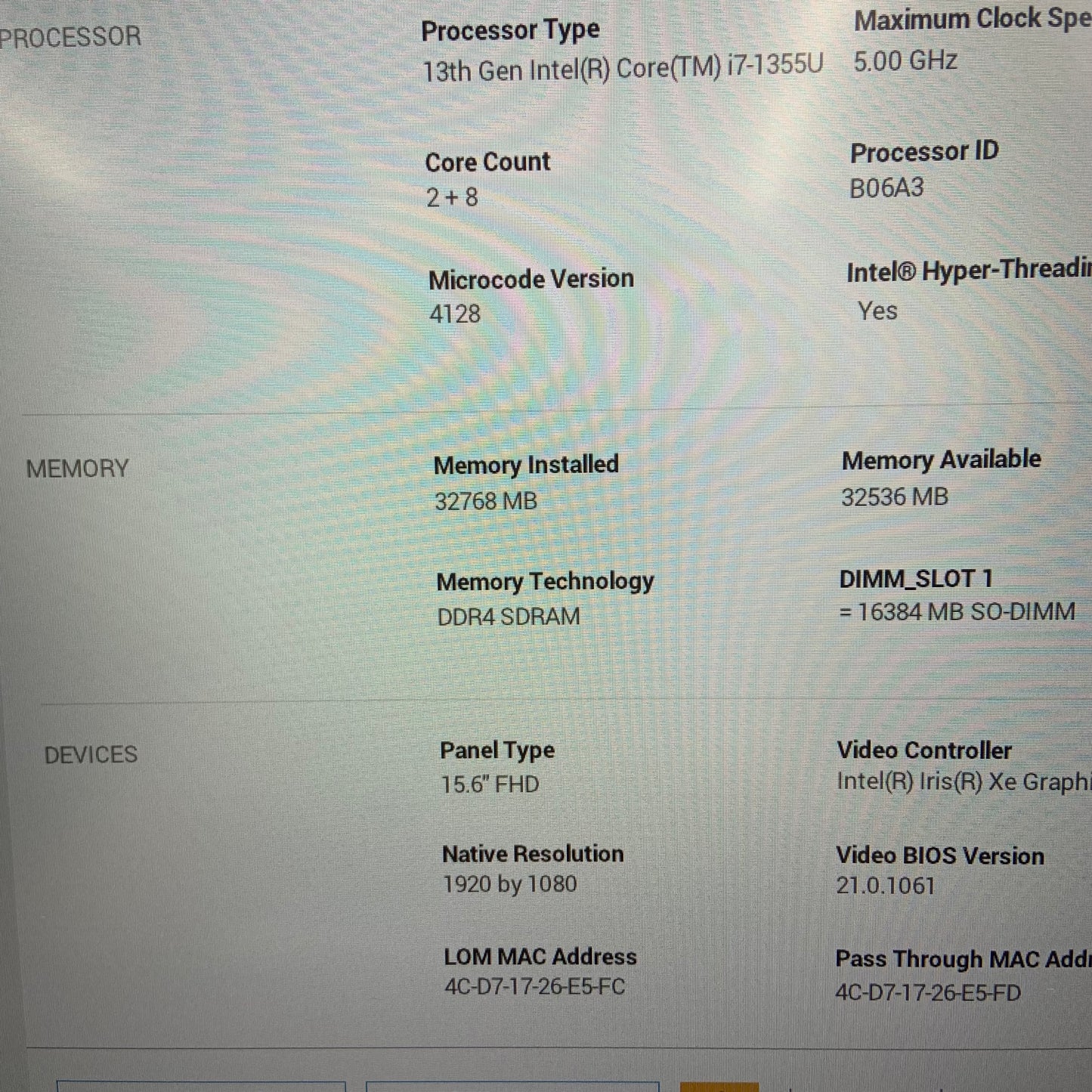 Dell Latitude 3540 15.6" i7-1355U 1.7GHz 32GB RAM 1TB SSD WIN 11 PRO