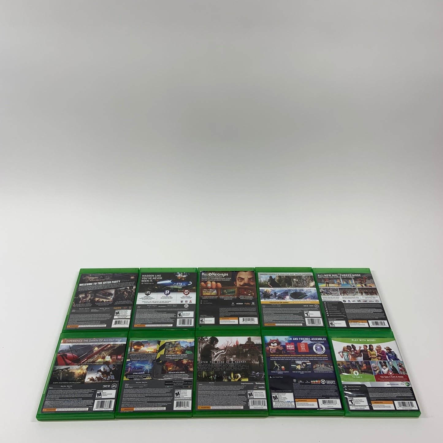 Lot of 10 Microsoft Xbox One Games