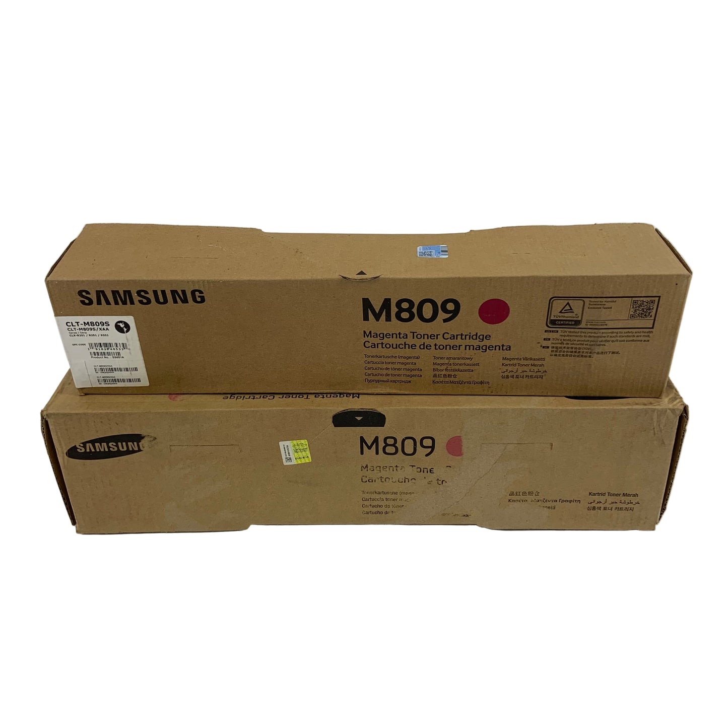 New Set of Samsung CLT-C809S, K809S, Y809S, M809S Toner Cartridges