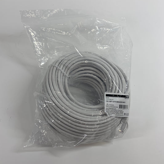 New c2g CAT6 Ethernet Cable 100FT  Snagless White