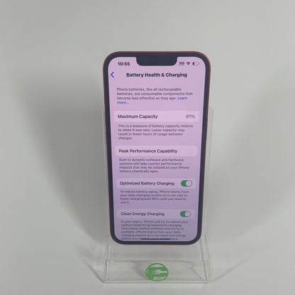 Unlocked Apple iPhone 13 128GB 17.1.1 Red MLMQ3LL/A