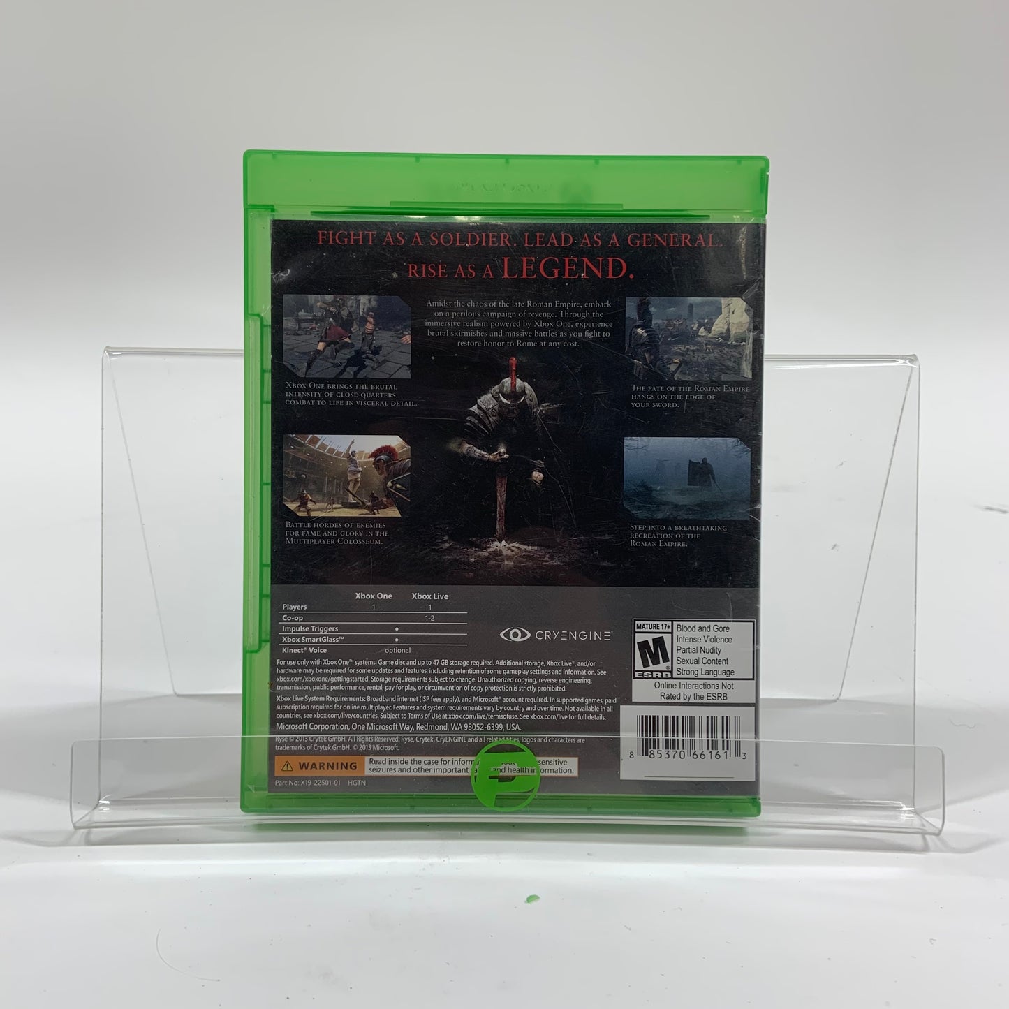 Ryse: Son of Rome  (Microsoft Xbox One,  2013)