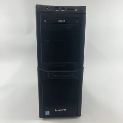PowerSpec PC i5-7600K 3.80GHz 16GB RAM 1.5TB Storage NVIDIA GeForce GTX 1070