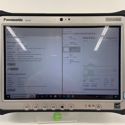 Panasonic ToughPad FZ-G1 10.1" i5-6300U 2.4GHz 8GB RAM 256GB SSD Cellular