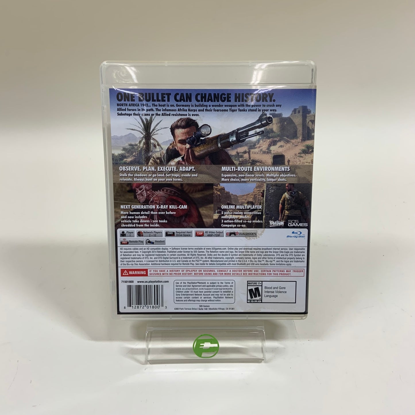 Sniper Elite lll (Sony PlayStation 3 PS3, 2014)