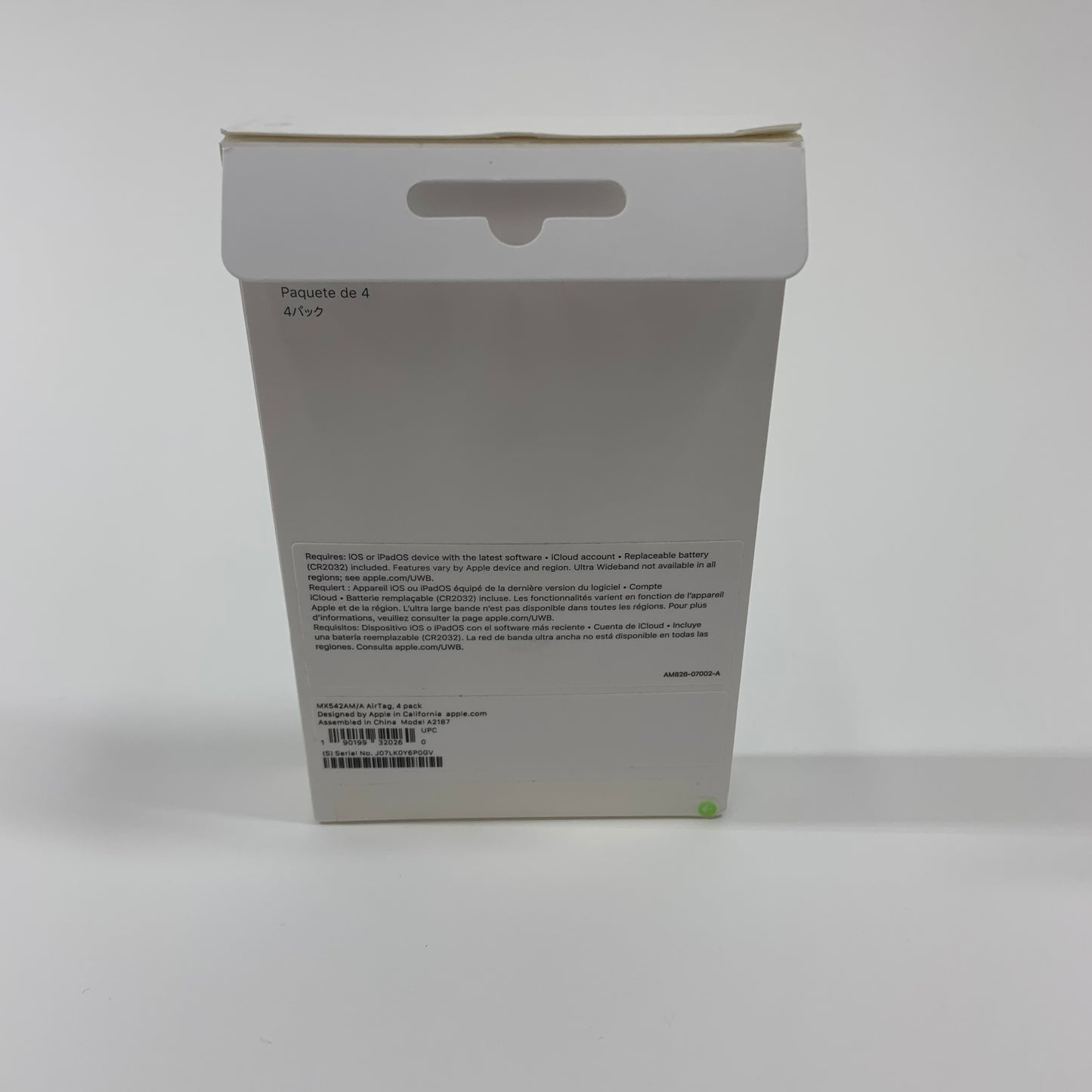 Apple AirTag 4 Pack White MX542AM/A