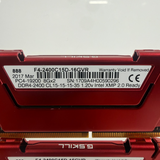 G.Skill Ripjaws V 16GB (2x8GB) RAM DDR4 2400MHz F4-2400C15D-16GVR Memory Kit