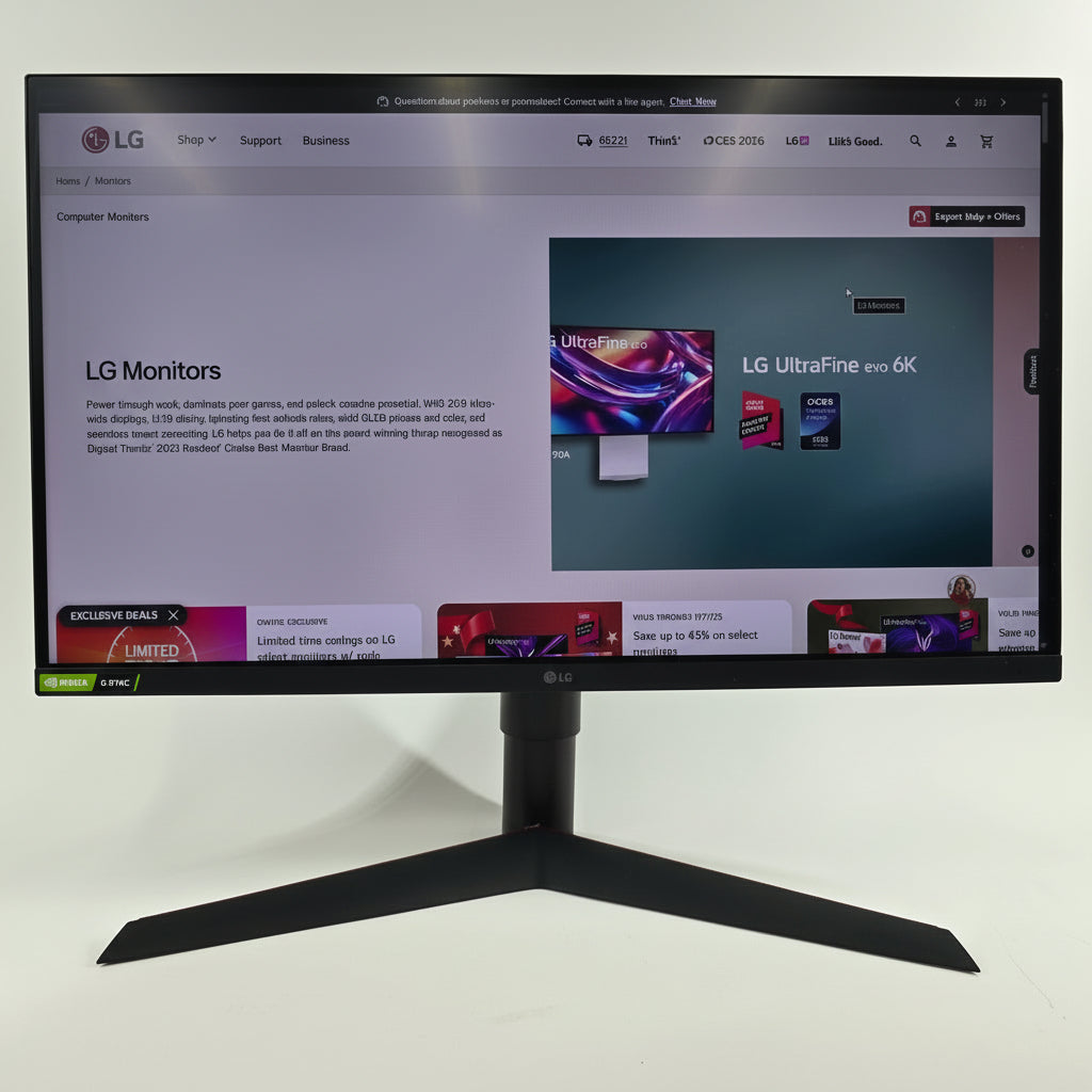 LG 27" 27GL83A UltraGear QHD Gaming Monitor 144Hz Refresh Rate