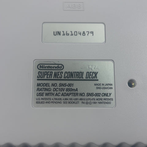 Super Nintendo Entertainment System SNES Console Gaming System SNS-001 Gray