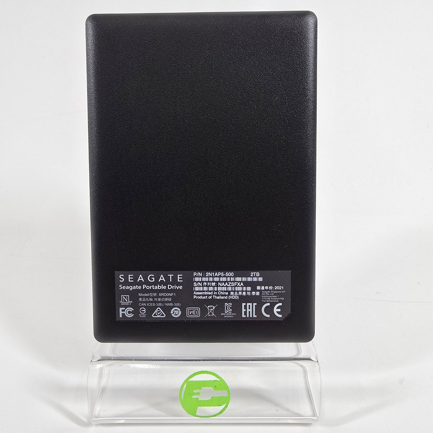 Seagate Portable Portable Drive 2TB USB-B to USB-A HDD 2N1AP5-500