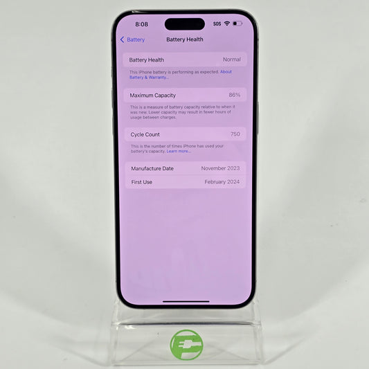 T-Mobile Apple iPhone 15 Pro Max 256GB Natural Titanium MU683LL/A