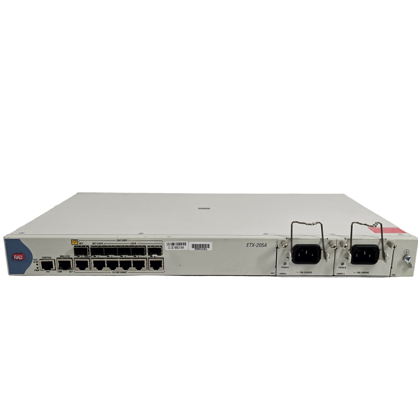 RAD ETX-205A Carrier Ethernet Demarcation Device  EQ/H/ACR/19 TESTED WORKS