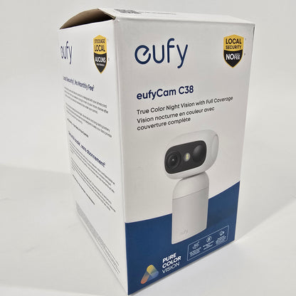 Eufy eufyCam c38 Turret Security Camera T8115 Night Vision Bundle