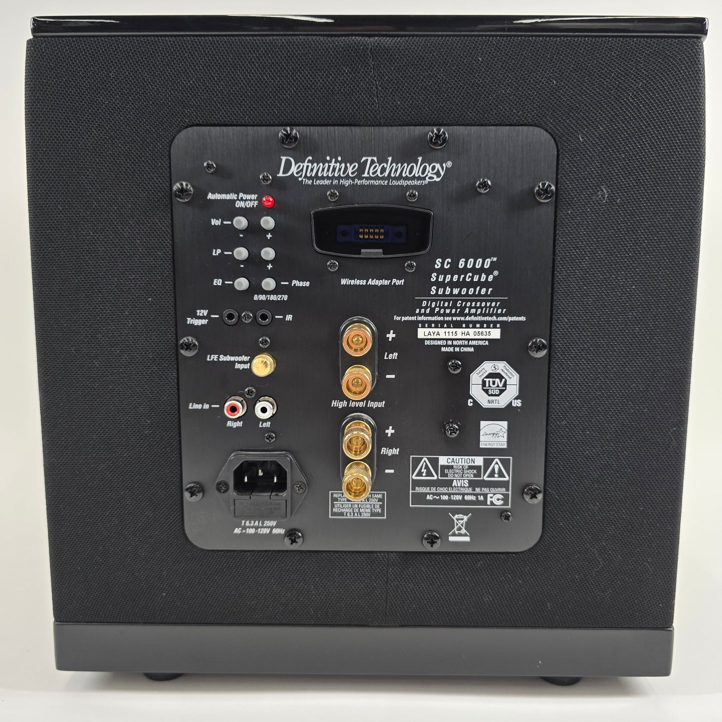 Definitive technology SuperCube 6000 Subwoofer Black LAYA1115HA05635